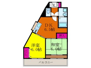 メイプルテラスの物件間取画像